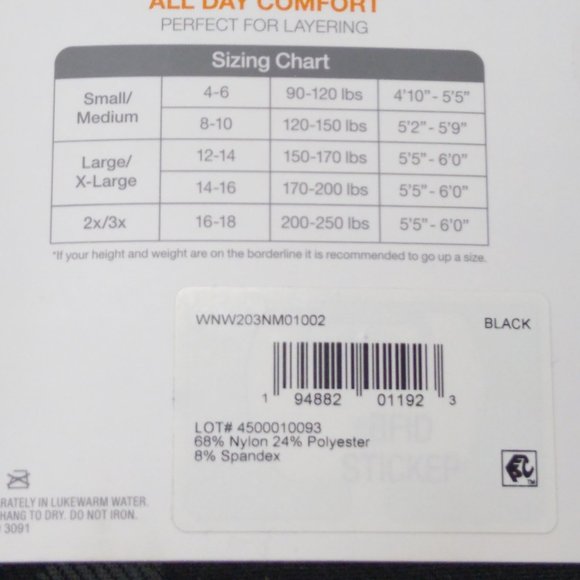 Warner's Blissful Benefits No Muffin Top Textured Leggings L/XL Black Camouflage - Picture 12 of 12